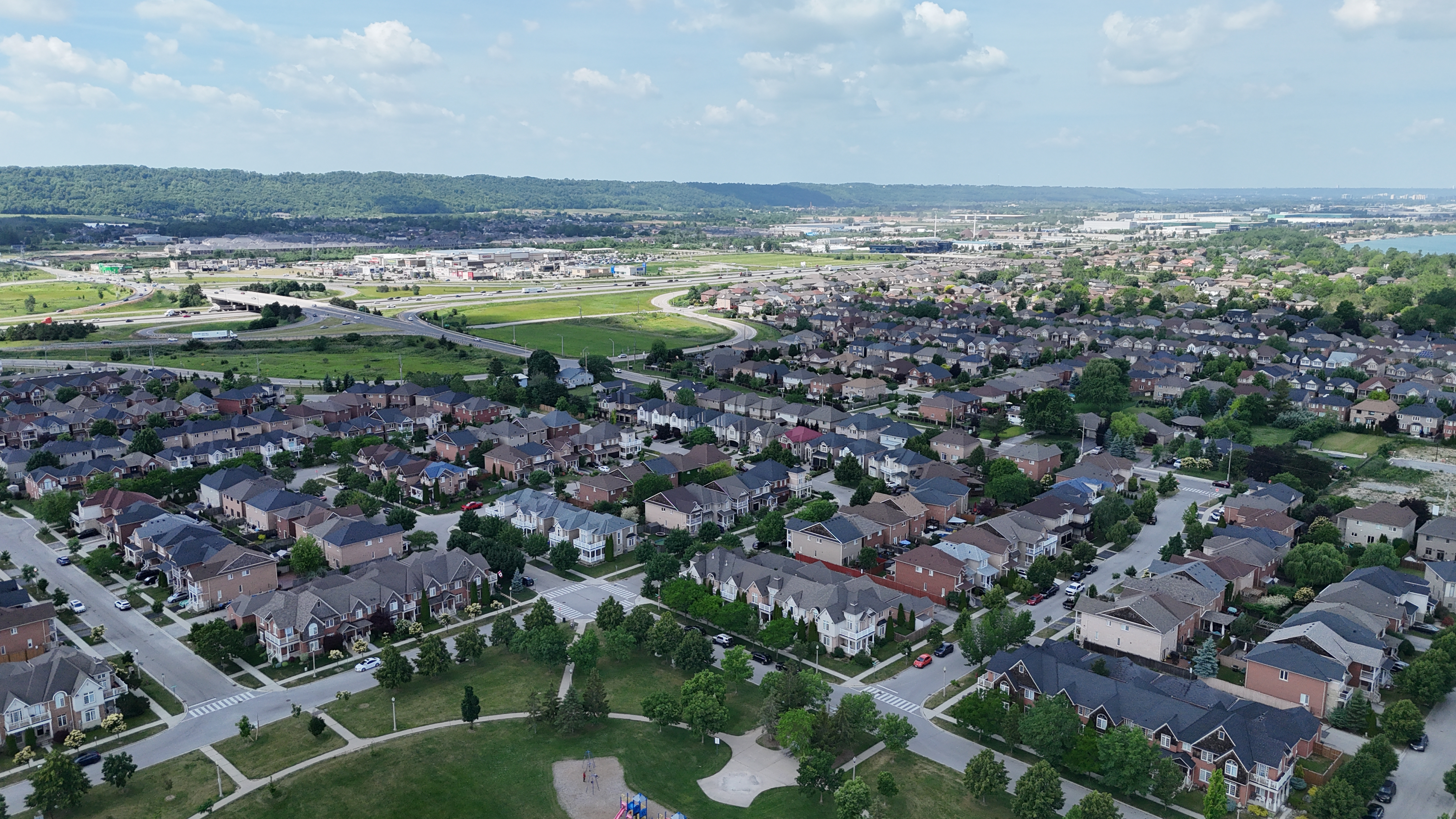 Drone Photo Of A Housing Community